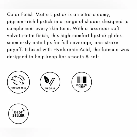 NWT Milani Color Fetish Matte Lipstick 350 Fleur - Picture 4 of 4